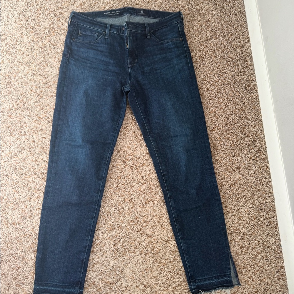 Ag Adriano Goldschmied Dark Blue Skinny Jeans